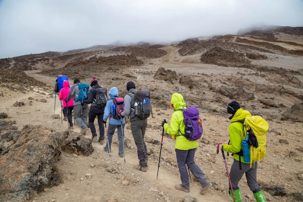 Preparing for a Kilimanjaro climb in Tanzania