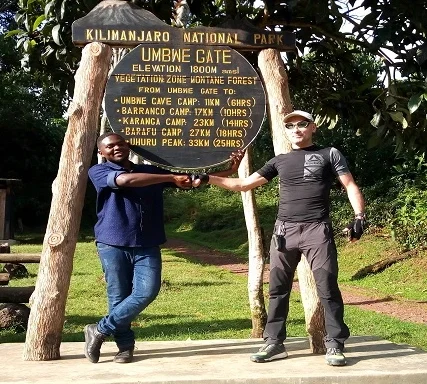Juma Hamis, member of the Kilimanjaro mountain team at Girls Adventures Tanzania